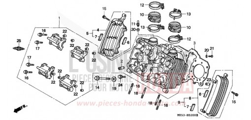 CULASSE (AVANT) VF750CV de 1997
